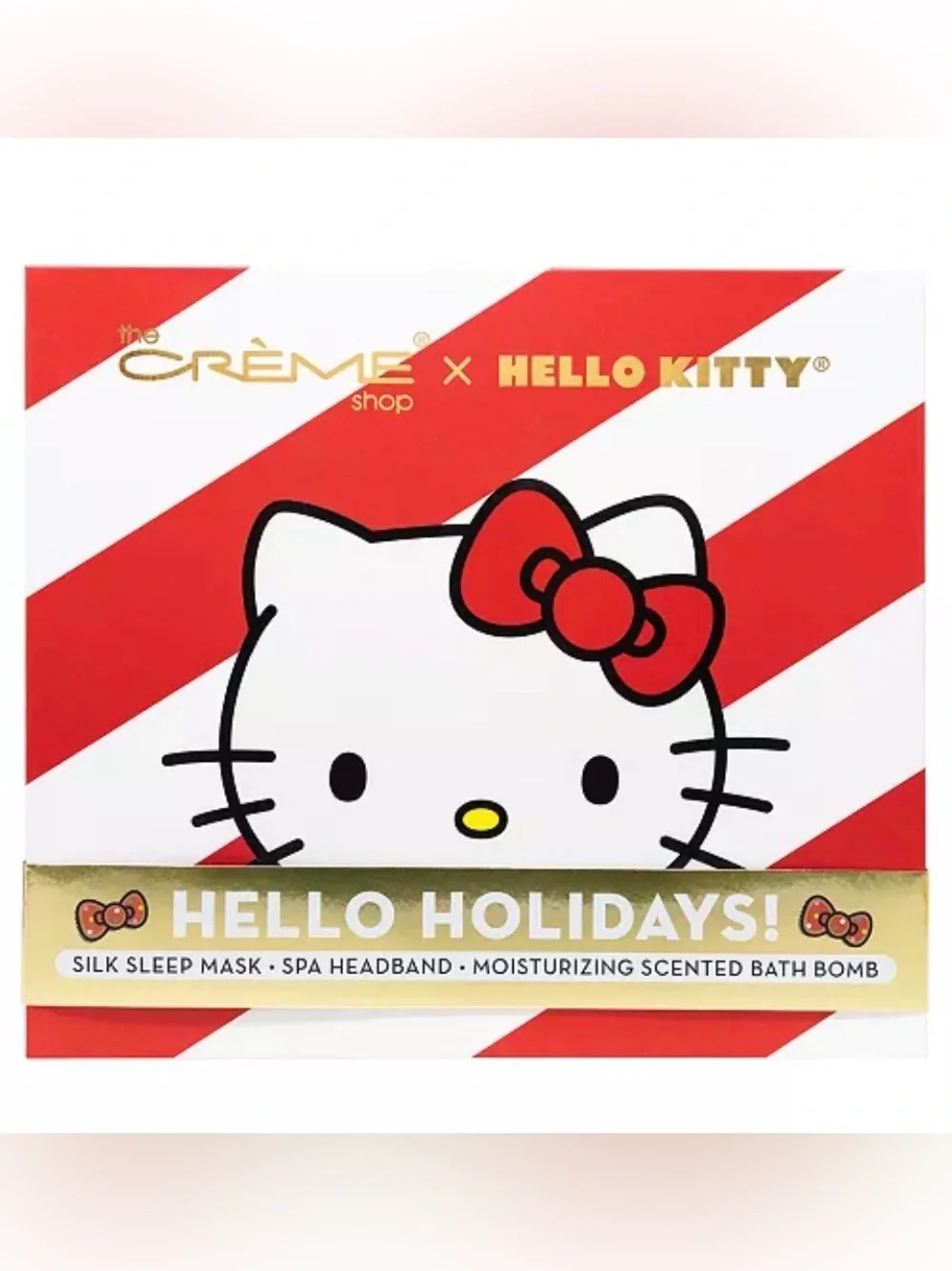 The Crème Shop Hello Kitty Holiday Spa Gift Set- 3 Piece Set - New In Gift Box